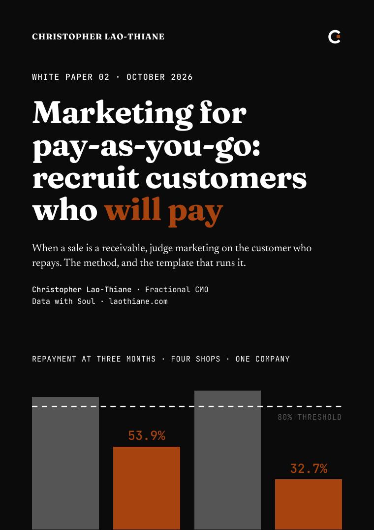 Cover of white paper 02, marketing for pay-as-you-go